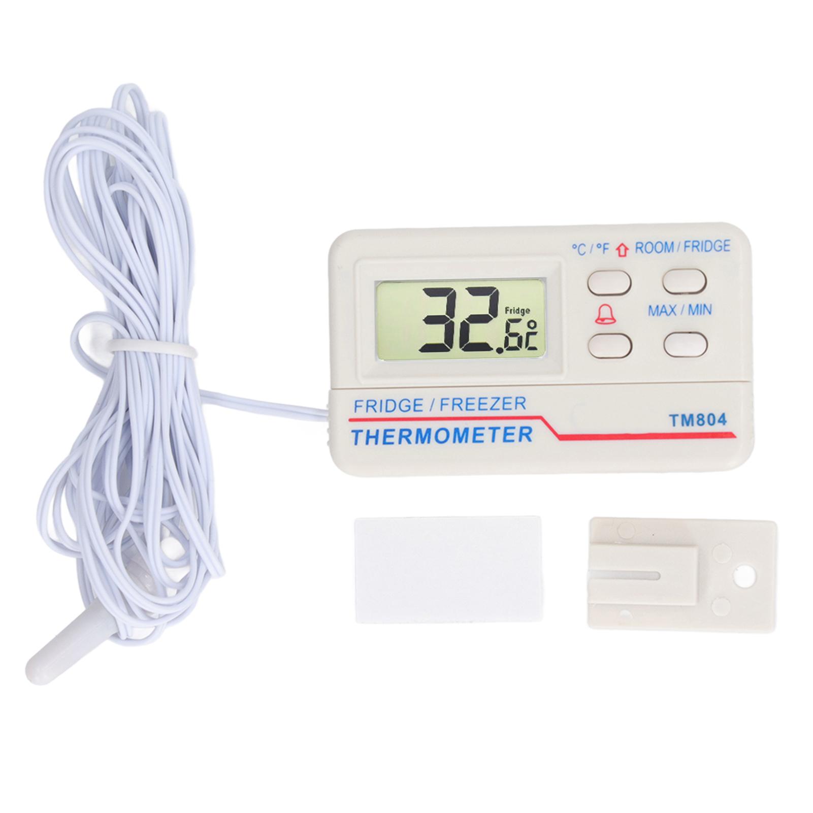 Refrigerator Thermometer Digital Fridge Freezer Temperature Meter Magnetic Back with Alarm Internal
Refrigerator Thermometer Digital Fridge Freezer Temperature Meter Magnetic Back with Alarm Internal