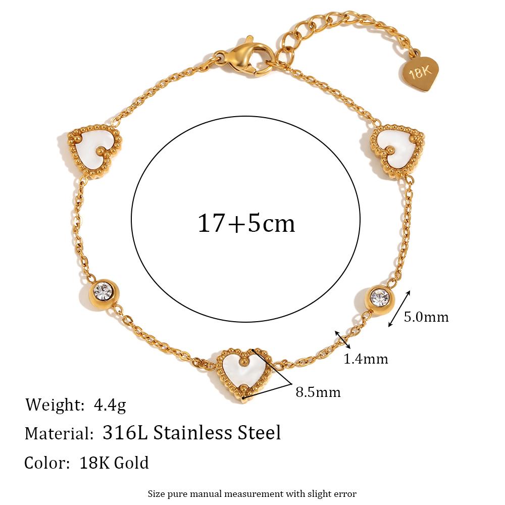 MamacitaSlay Stainless Steel 18K Gold Plated Shell Heart Bracelet New Desig n Waterproof Jewelry Women s Elegant Wrist Jewelry 17cm золотой
MamacitaSlay Stainless Steel 18K Gold Plated Shell Heart Bracelet New Desig n Waterproof Jewelry Women s Elegant Wrist Jewelry 17cm золотой