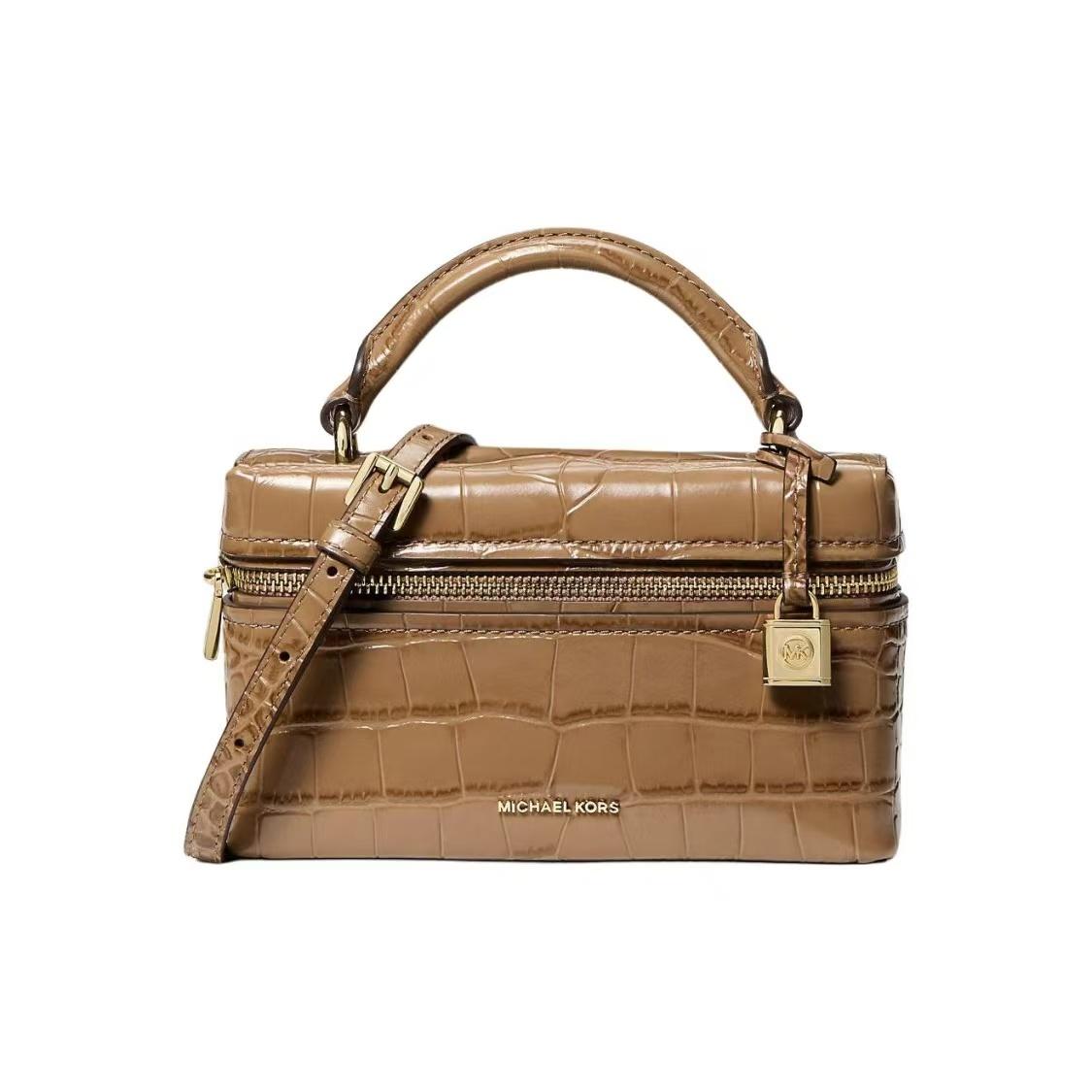 Michael Kors MK Jana Lock Crocodile Pattern Embossed Crossbody Leather Geometric Mini Handbag Women Handbags Camel 32F5GQ1C0E-HUSK Shopping Bag Set(Basic Set+Shopping Bag)
Michael Kors MK Jana Lock Crocodile Pattern Embossed Crossbody Leather Geometric Mini Handbag Women Handbags Camel 32F5GQ1C0E-HUSK Shopping Bag Set(Basic Set+Shopping Bag)