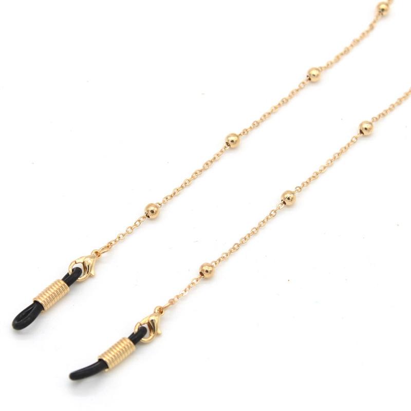 Цепочка для очков двойного назначения, ожерелье-цепочка, серебряные бусины, ремешок для солнцезащитных очков, простое золото
Цепочка для очков двойного назначения, ожерелье-цепочка, серебряные бусины, ремешок для солнцезащитных очков, простое золото