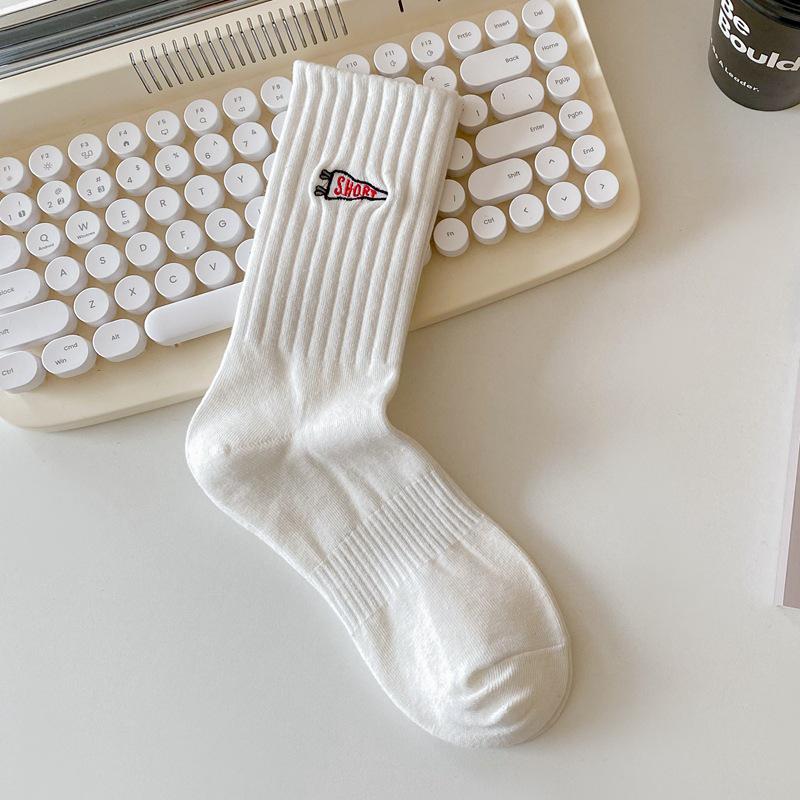 Мужские модные хлопковые носки средней высоты с вышивкой в виде белого медведя - черные и белые спортивные длинные носки One Size
Мужские модные хлопковые носки средней высоты с вышивкой в виде белого медведя - черные и белые спортивные длинные носки One Size