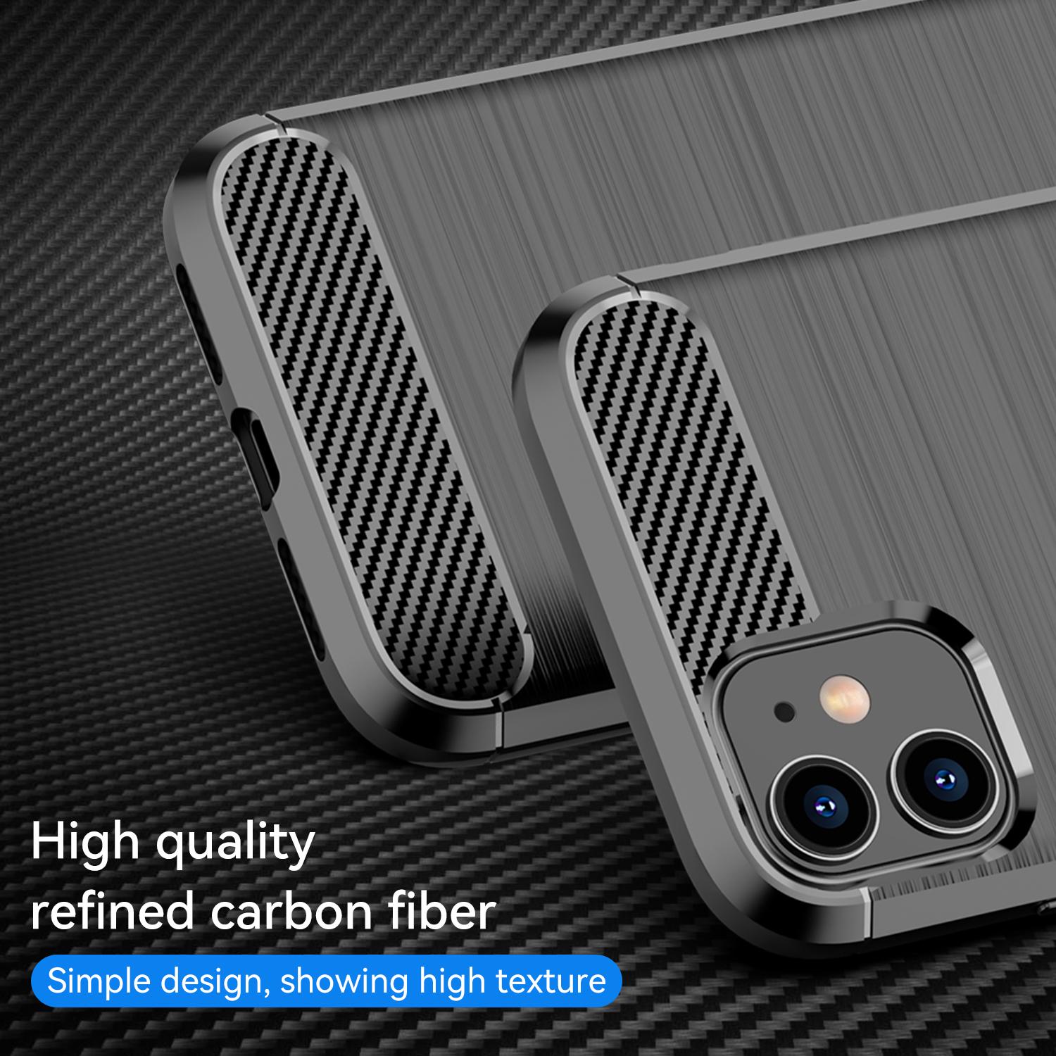 1.8mm Carbon Fiber Brushed Texture Impact Buffer TPU Back Case Mobile Phone Cover for iPhone 11 6.1 inch Black
1.8mm Carbon Fiber Brushed Texture Impact Buffer TPU Back Case Mobile Phone Cover for iPhone 11 6.1 inch Black