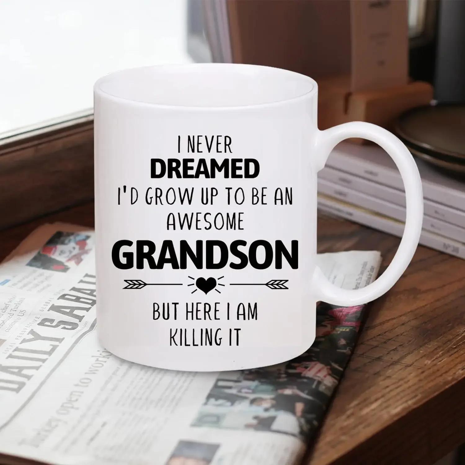 Coffee Ceramic Cups I Never Dreamed I d Grow Up To Be AN Mugs For Grandson Funny Birthday Christmas Gifts Novelty White 11 oz 330ml
Coffee Ceramic Cups I Never Dreamed I d Grow Up To Be AN Mugs For Grandson Funny Birthday Christmas Gifts Novelty White 11 oz 330ml
