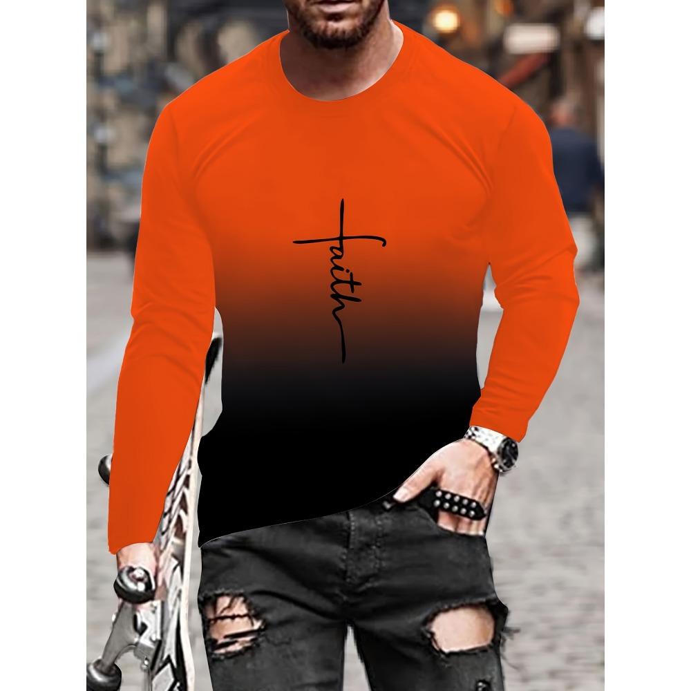 3D printed round neck T-shirt casual autumn top men s long sleeved fashionable T-shirt XS
3D printed round neck T-shirt casual autumn top men s long sleeved fashionable T-shirt XS