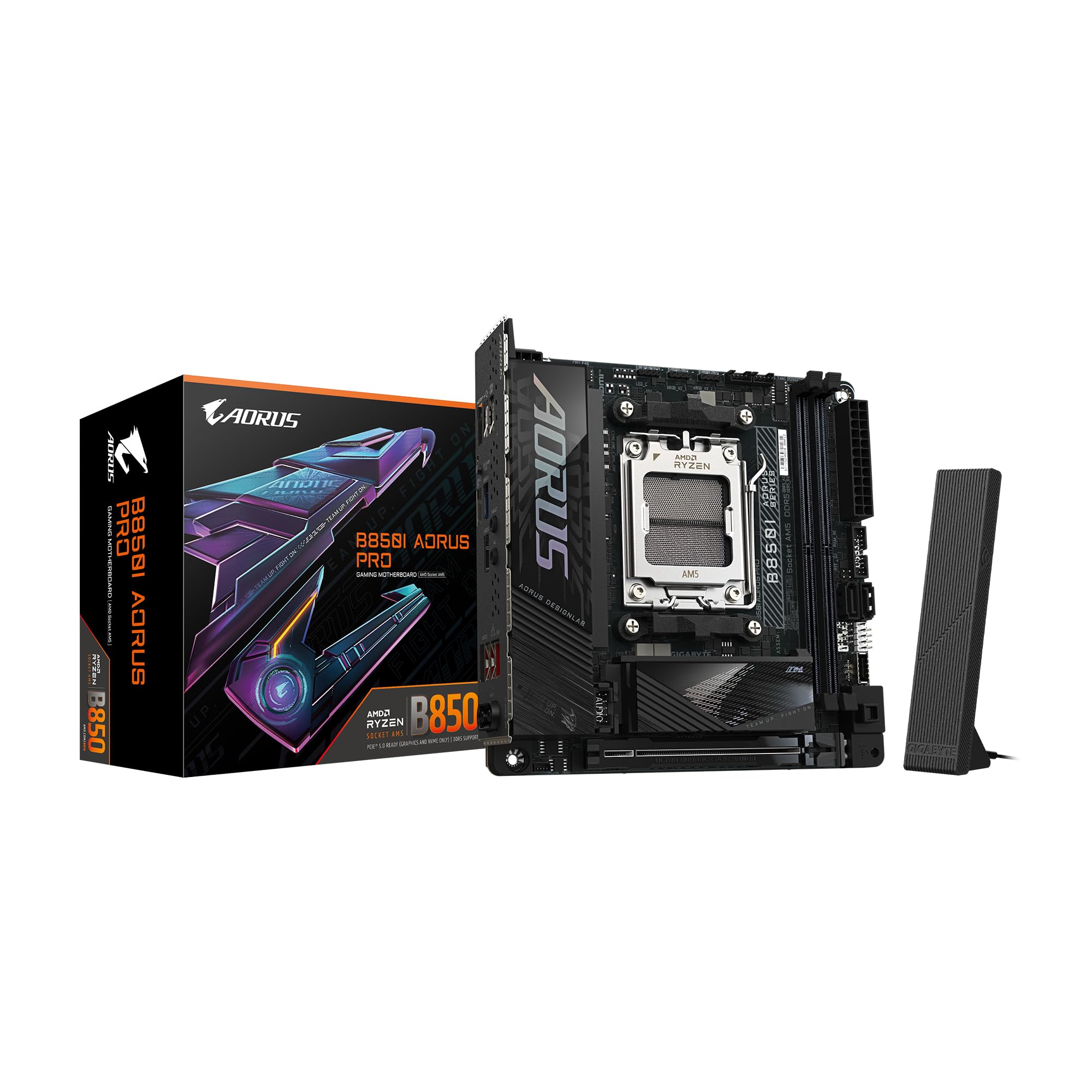 GIGABYTE B850I AORUS PRO AMD Ryzen White Small PC Gaming Motherboard MB6680 - Mini-ITX
GIGABYTE B850I AORUS PRO AMD Ryzen White Small PC Gaming Motherboard MB6680 - Mini-ITX