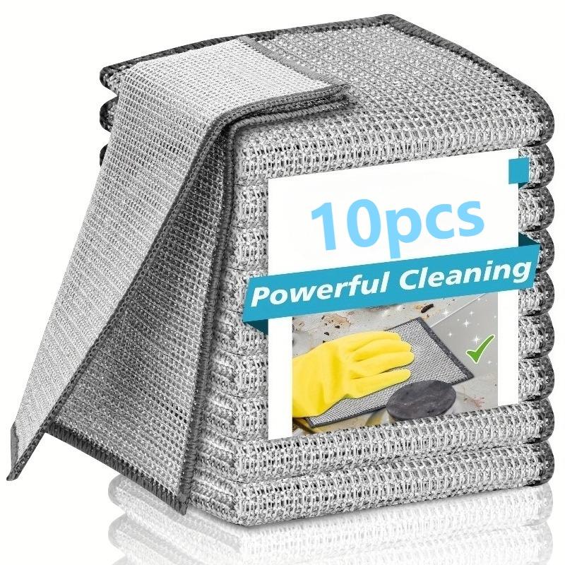 Multipurpose Wire Dishwashing Rag Non-Scratch Metal Silver Steel Wire Cleaning Dust Cloth Towel Rags for Pots and Pans Washing 10pcs
Multipurpose Wire Dishwashing Rag Non-Scratch Metal Silver Steel Wire Cleaning Dust Cloth Towel Rags for Pots and Pans Washing 10pcs