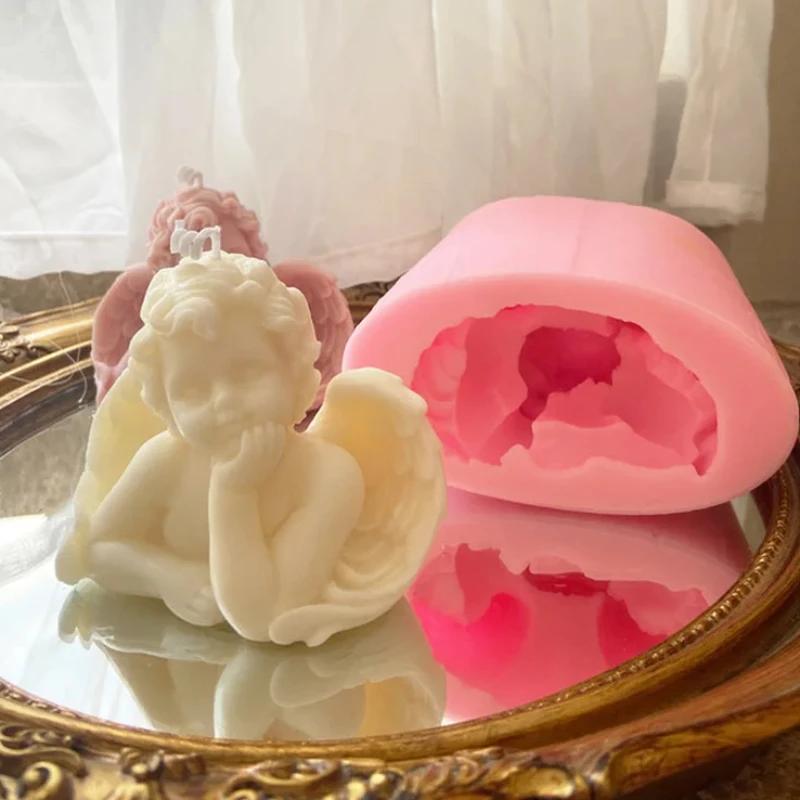 Creative 3D Little Angel Silicone Mold Handmade Candle Soap Dropper Gypsum Decoration Molds Household Kitchen Candy Mould A
Creative 3D Little Angel Silicone Mold Handmade Candle Soap Dropper Gypsum Decoration Molds Household Kitchen Candy Mould A