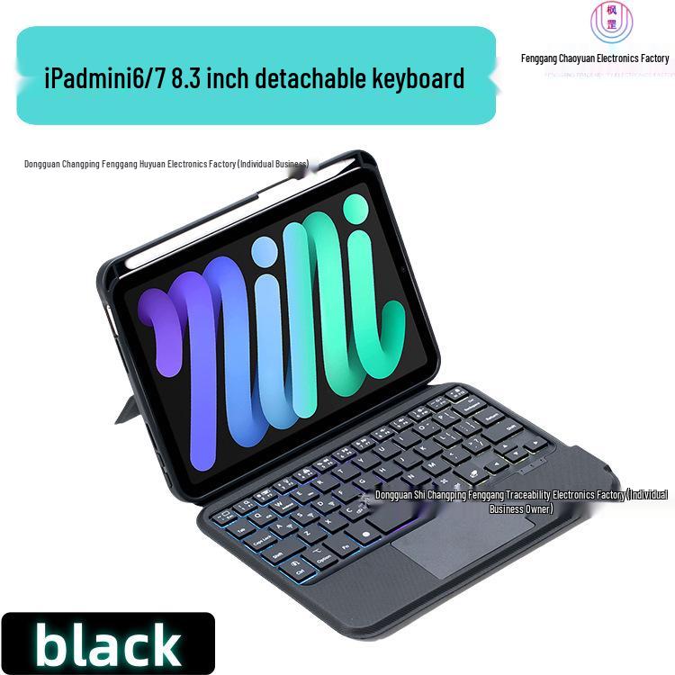 iPad Mini 6/7 Bluetooth Keyboard Case with Pen Slot, Smart Touchpad, Backlit, Magnetic Protection, 8.3 Tablet Accessory iPad mini 6/7 8.3-inch
iPad Mini 6/7 Bluetooth Keyboard Case with Pen Slot, Smart Touchpad, Backlit, Magnetic Protection, 8.3 Tablet Accessory iPad mini 6/7 8.3-inch