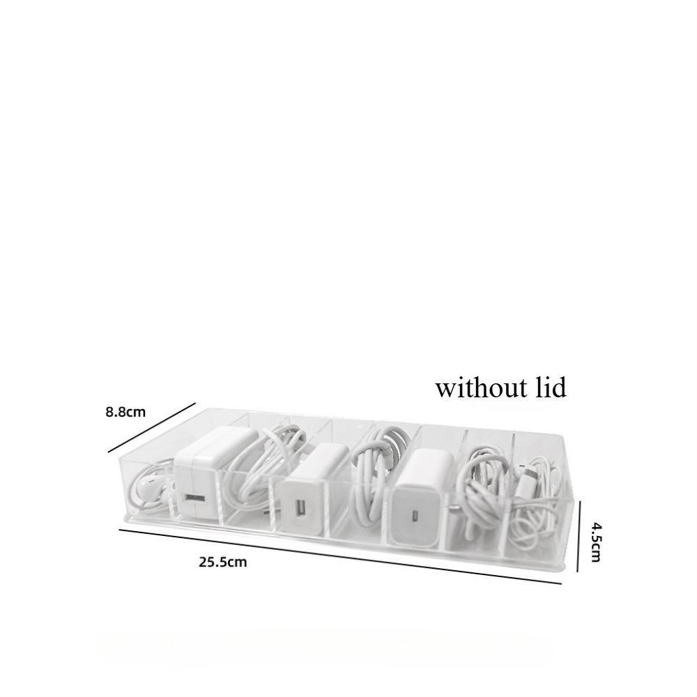 Clear Plastic Cable Organizer Boxes Desk Accessories Storage Case for Drawer, Office Supply, Electronic Management
Clear Plastic Cable Organizer Boxes Desk Accessories Storage Case for Drawer, Office Supply, Electronic Management