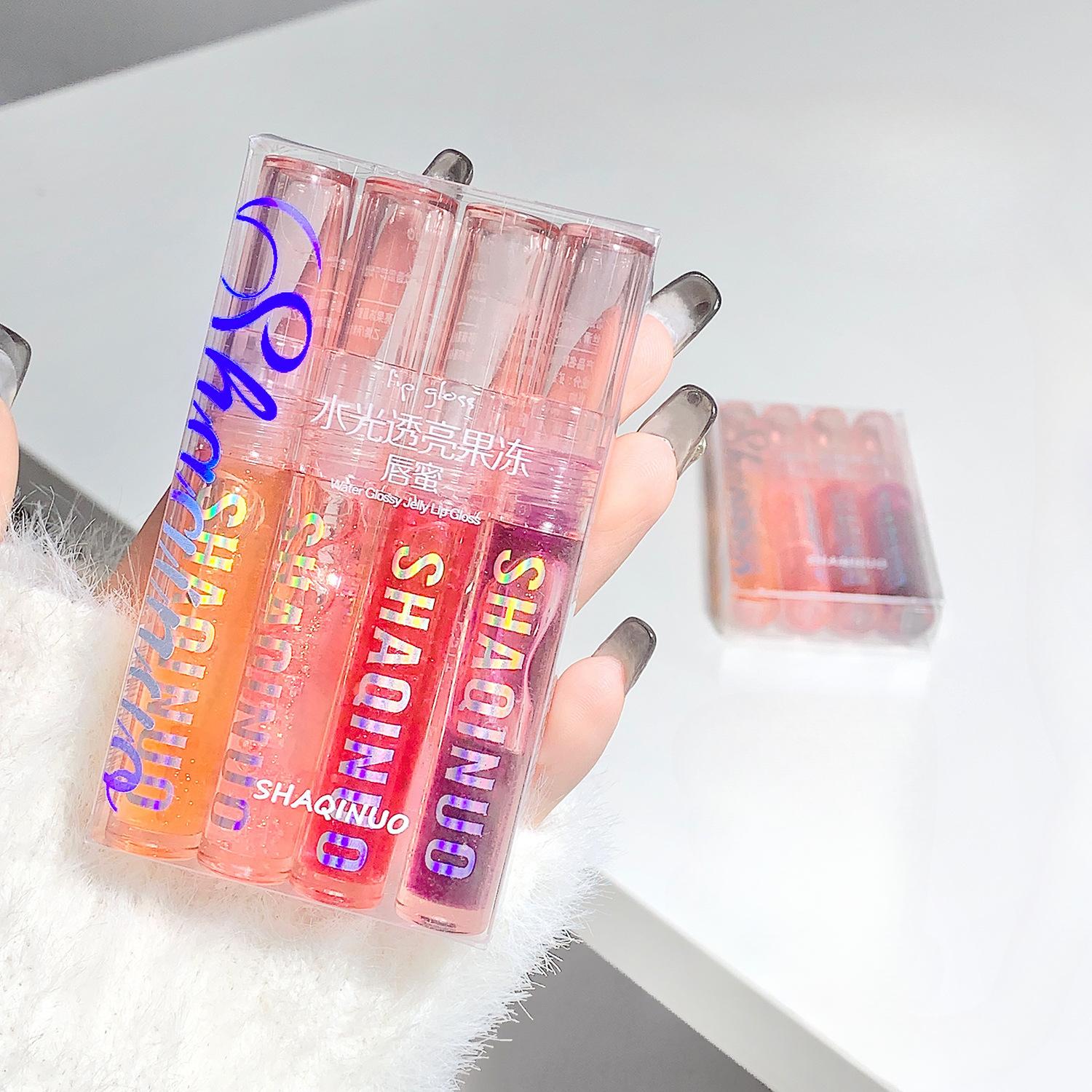 Водно-глянцевый желейный блеск для губ, водно-глянцевый увлажняющий стеклянный блеск для губ, который нелегко приклеить к чашке, нежный набор блесков для губ
Водно-глянцевый желейный блеск для губ, водно-глянцевый увлажняющий стеклянный блеск для губ, который нелегко приклеить к чашке, нежный набор блесков для губ