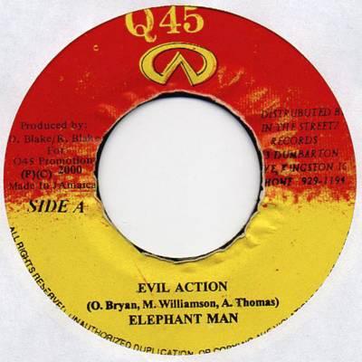 7inch Record ELEPHANT MAN, WICKERMAN - Evil Action / If Them Start NONE Q45 2000 Jamaica Reggae, Ska & Dub Used
7inch Record ELEPHANT MAN, WICKERMAN - Evil Action / If Them Start NONE Q45 2000 Jamaica Reggae, Ska & Dub Used