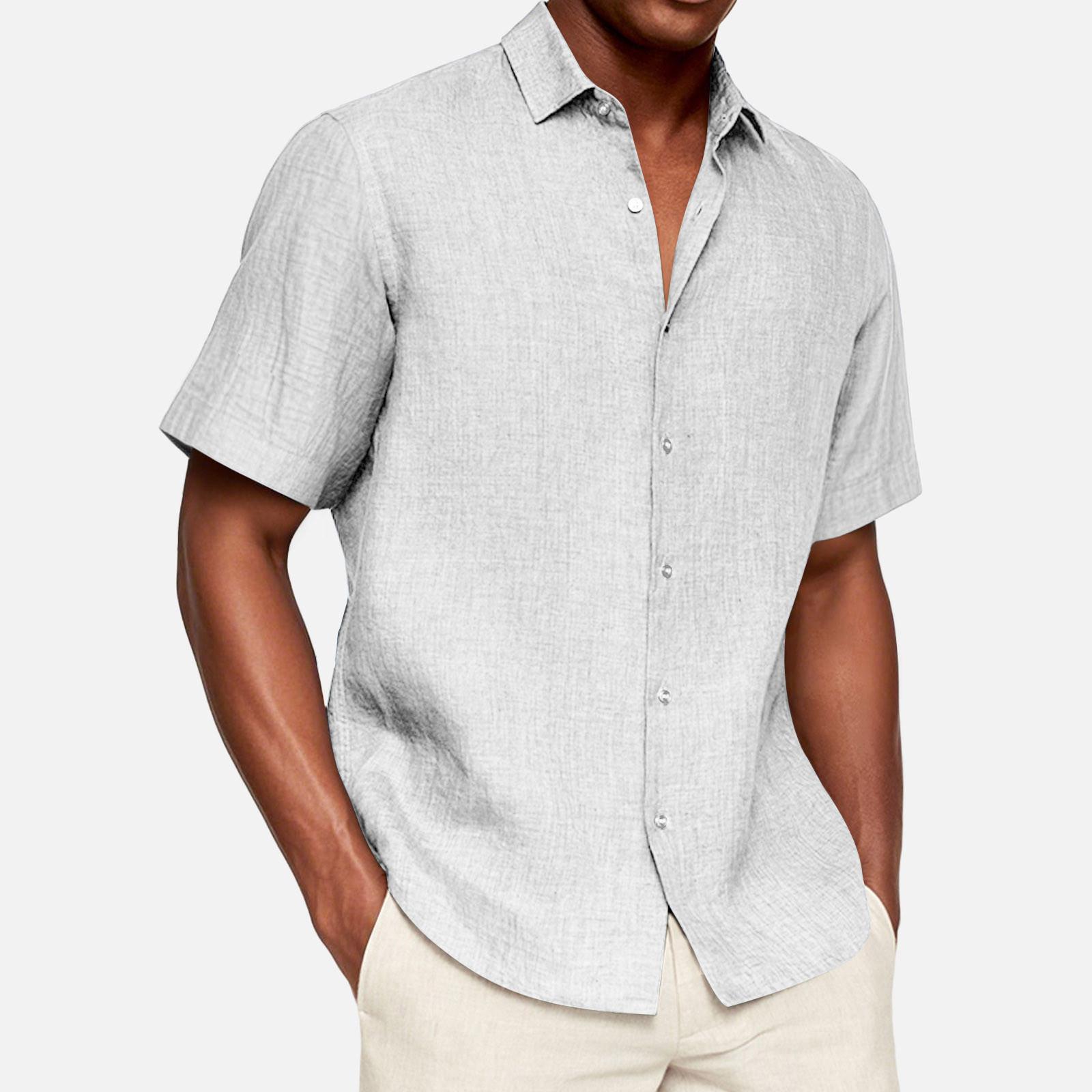 Мужские винтажные рубашки для боулинга на пуговицах с коротким рукавом, летняя пляжная рубашка XL белый
Мужские винтажные рубашки для боулинга на пуговицах с коротким рукавом, летняя пляжная рубашка XL белый