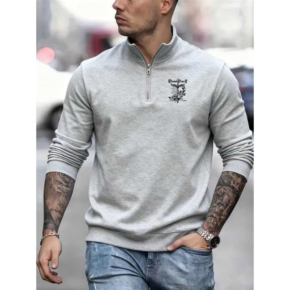 Eternal Peace Rose Printed New Men s Casual Sweatshirt Fashionable Cool Handsome Zipper Long Sleeve Sweatshirt Top XL сірий
Eternal Peace Rose Printed New Men s Casual Sweatshirt Fashionable Cool Handsome Zipper Long Sleeve Sweatshirt Top XL сірий