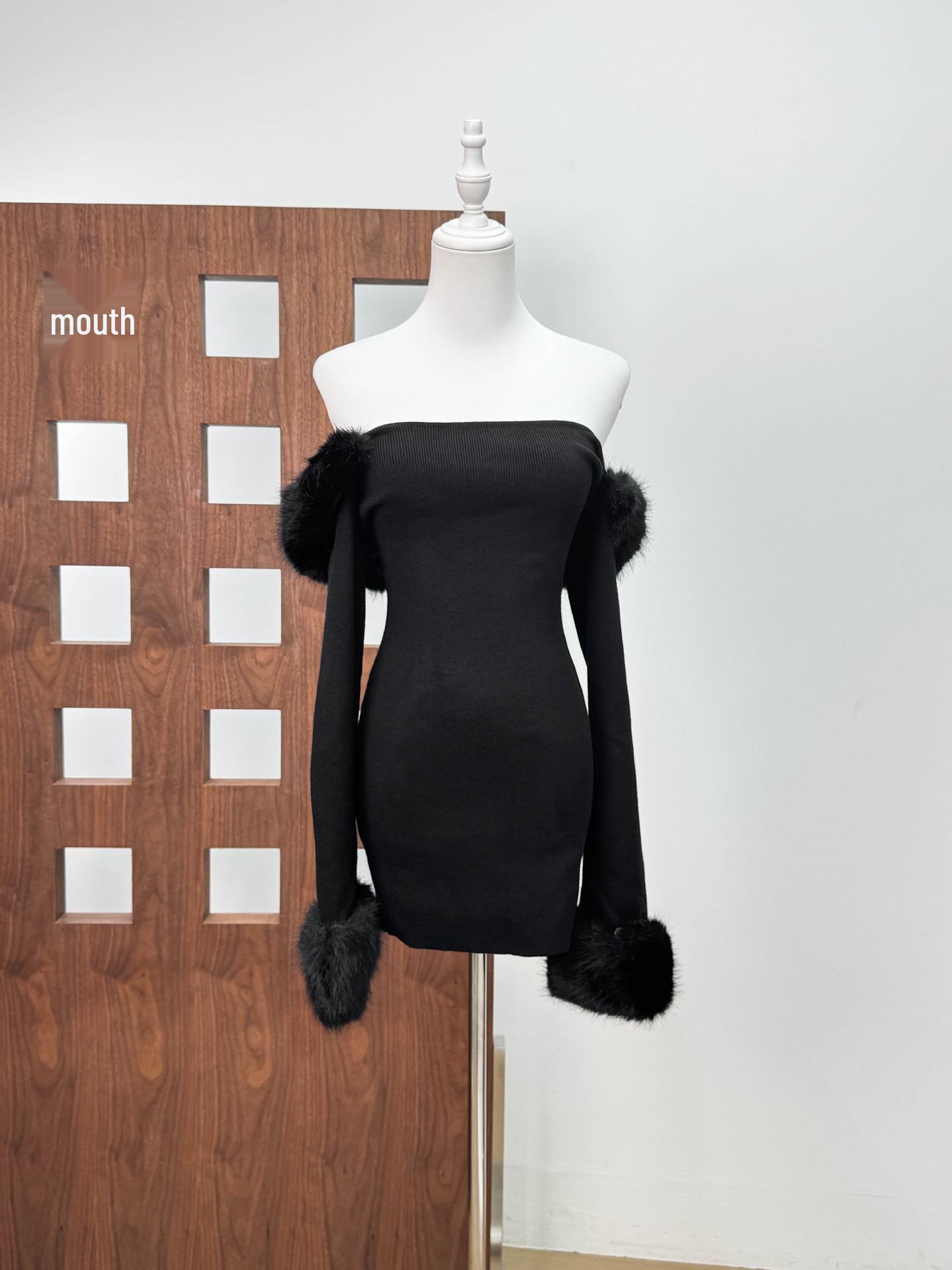 Song Ji-a Inspired French One-Shoulder Knit Dress with Fur Collar Medium чёрный
Song Ji-a Inspired French One-Shoulder Knit Dress with Fur Collar Medium чёрный