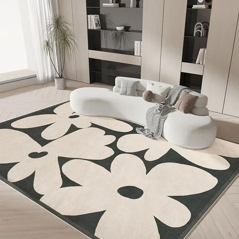 Modern Black Cream Floral Area Rug Oversized Plush Design for Living Room Bedroom Non-Slip Soft Floor Mat 80x120cm
Modern Black Cream Floral Area Rug Oversized Plush Design for Living Room Bedroom Non-Slip Soft Floor Mat 80x120cm