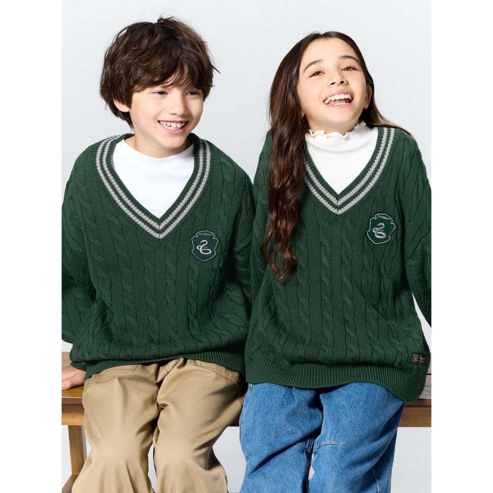 Gu By Uniqlo Kids Унисекс V-образный вырез свитер Гарри Поттер 59 DARK GREEN/110cm
Gu By Uniqlo Kids Унисекс V-образный вырез свитер Гарри Поттер 59 DARK GREEN/110cm