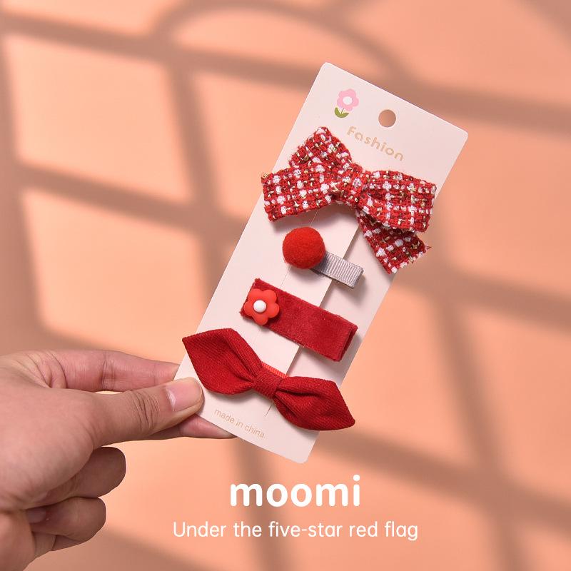 Girls Red Velvet Bow Hair Clip - New Year Hair Accessories for Little Girls
Girls Red Velvet Bow Hair Clip - New Year Hair Accessories for Little Girls