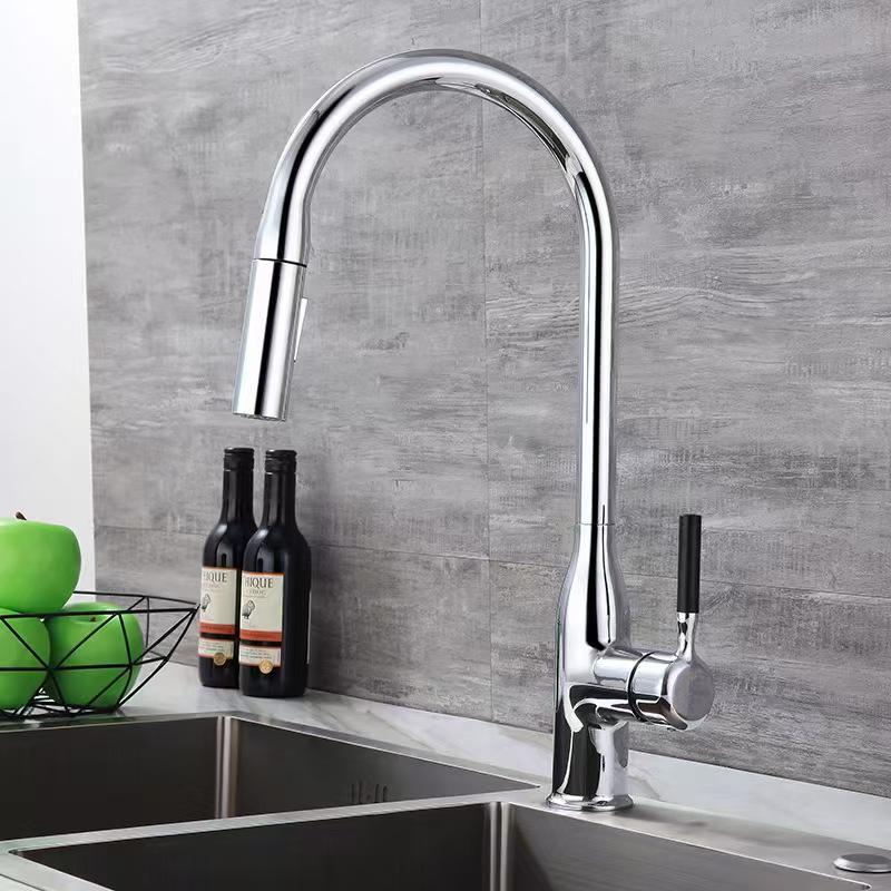 Gunmetal Copper Pull-Out Kitchen Faucet: Universal Hot & Cold Anti-Splash for Dishwashing and Vegetable Washing. Stainless Steel
Gunmetal Copper Pull-Out Kitchen Faucet: Universal Hot & Cold Anti-Splash for Dishwashing and Vegetable Washing. Stainless Steel