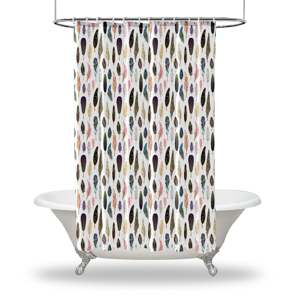 Душевые занавески с принтом перьев/водонепроницаемые занавески для душа для украшения вашей ванной комнаты — красочные птичьи перья в стиле бохо, искусство, желтый, розовый
Душевые занавески с принтом перьев/водонепроницаемые занавески для душа для украшения вашей ванной комнаты — красочные птичьи перья в стиле бохо, искусство, желтый, розовый