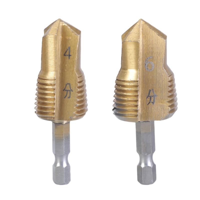 Set of 2 1/2 3/4 Pipe Lifting Step Drill Bits for Pipe Reaming Deburring and Hole Expansion with 1/4 Inch Hex Shank 1
Set of 2 1/2 3/4 Pipe Lifting Step Drill Bits for Pipe Reaming Deburring and Hole Expansion with 1/4 Inch Hex Shank 1