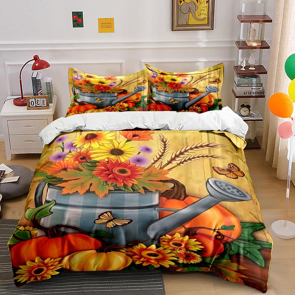 Watering can, flowers, pumpkins. Bedding sets Duvet cover sets Duvet covers Pillowcases(1 * Duvet Cover 2 * Pillowcases, without duvet insert) 135x200cm
Watering can, flowers, pumpkins. Bedding sets Duvet cover sets Duvet covers Pillowcases(1 * Duvet Cover 2 * Pillowcases, without duvet insert) 135x200cm