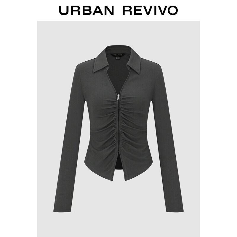 UR Women s V-Neck Ruched Zipper Blouse M
UR Women s V-Neck Ruched Zipper Blouse M