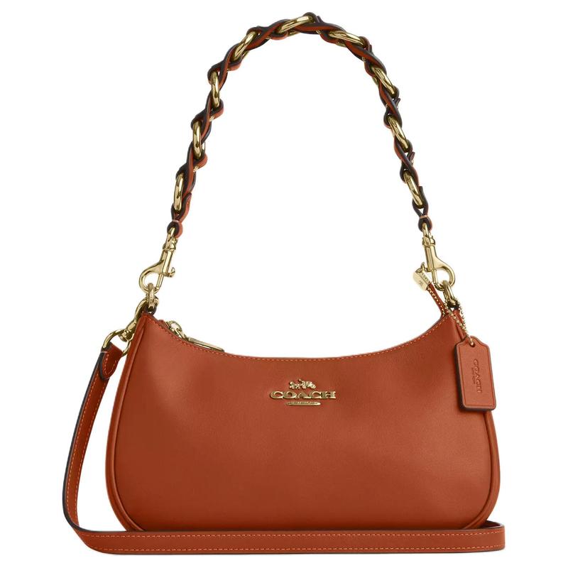 COACH Teri 24 gold metal lettering leather shoulder bag medium women s amber brown золотий
COACH Teri 24 gold metal lettering leather shoulder bag medium women s amber brown золотий