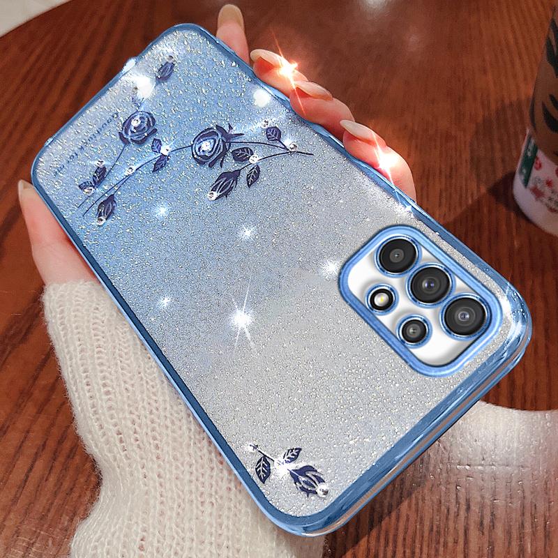 KADEM For Samsung Galaxy A52 4G/A52s 5G/A52 5G Rhinestone Decor Gradient Glitter Powder TPU Cover Flower Pattern Phone Case Blue
KADEM For Samsung Galaxy A52 4G/A52s 5G/A52 5G Rhinestone Decor Gradient Glitter Powder TPU Cover Flower Pattern Phone Case Blue