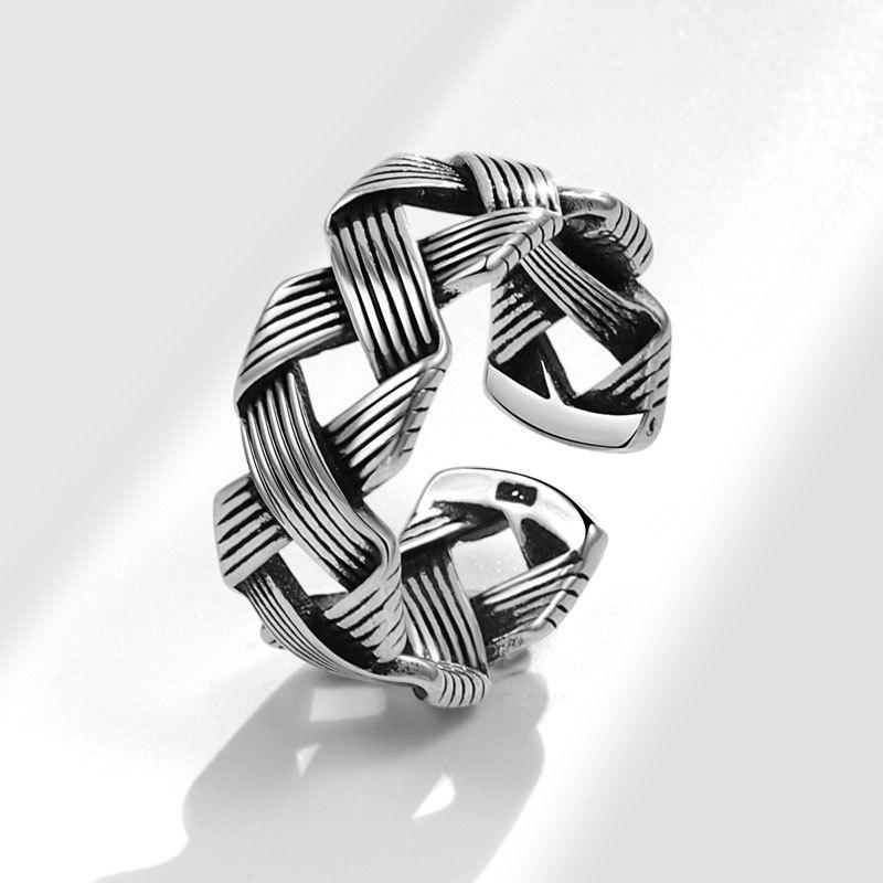 Vintage Textured Twisted Knot Ring Minimalist Retro Stacking Jewelry Adjustable opening
Vintage Textured Twisted Knot Ring Minimalist Retro Stacking Jewelry Adjustable opening