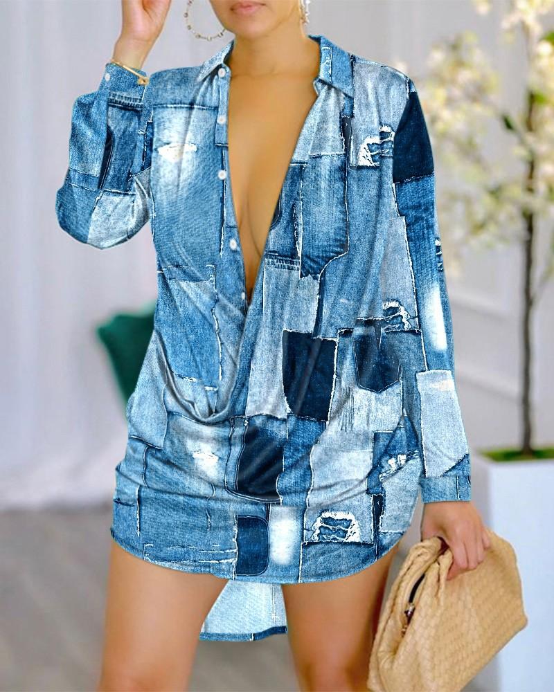 New sexy fashion printed long-sleeved shirt women s clothing 3XL
New sexy fashion printed long-sleeved shirt women s clothing 3XL