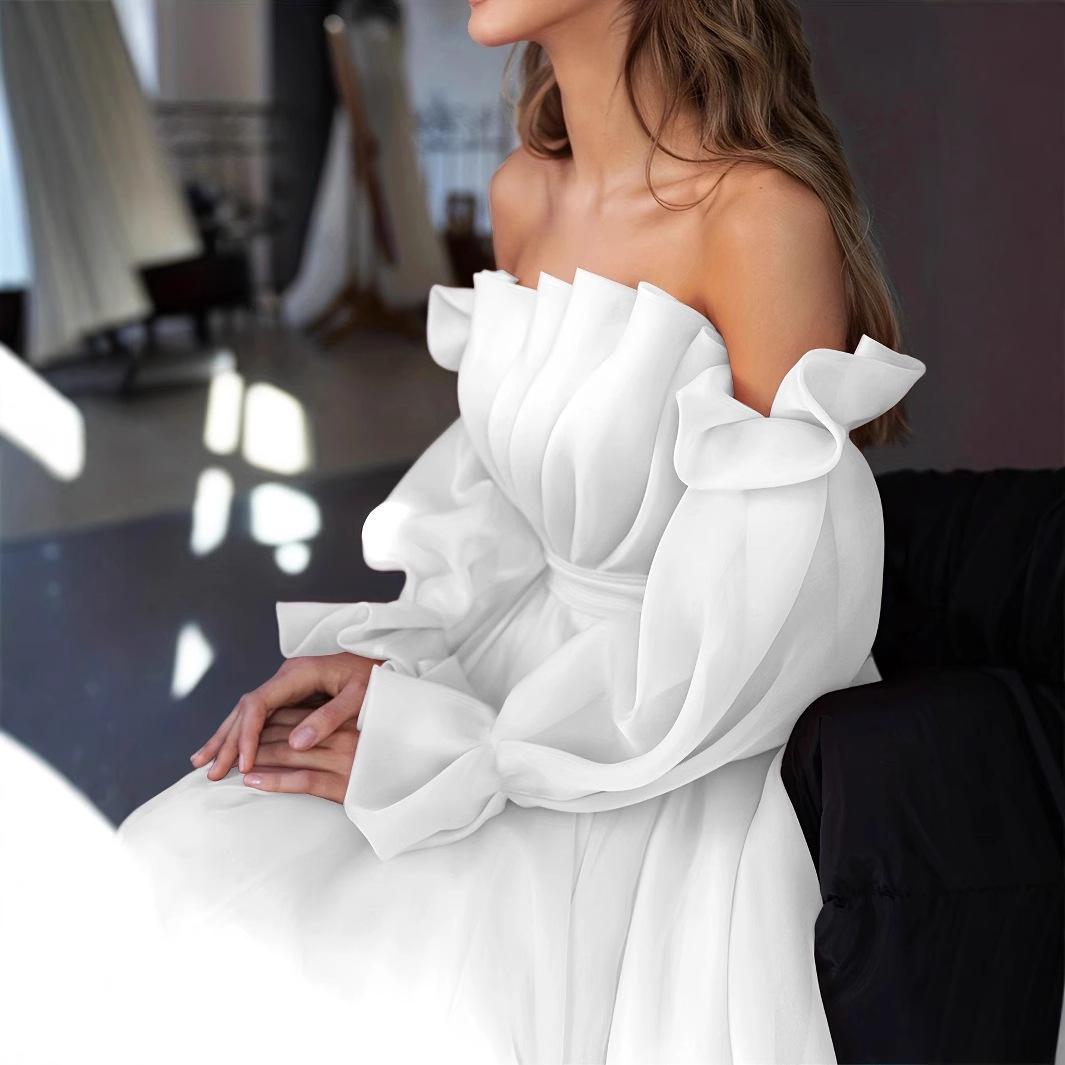 European Fashion 2026 Solid Color Evening Gown for Banquets 6 белый
European Fashion 2026 Solid Color Evening Gown for Banquets 6 белый