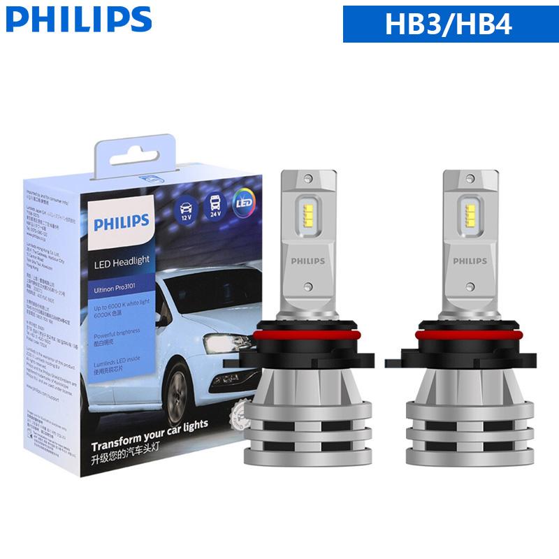 Philips LED H1 H3 H4 H7 H11 Ultinon Pro3101 12V/24V 6000K Bright White HB3 9005 HB4 9006 HIR2 9012 Auto Headlight LED Lamps, 2x HB3(9005) HB4(9006)
Philips LED H1 H3 H4 H7 H11 Ultinon Pro3101 12V/24V 6000K Bright White HB3 9005 HB4 9006 HIR2 9012 Auto Headlight LED Lamps, 2x HB3(9005) HB4(9006)