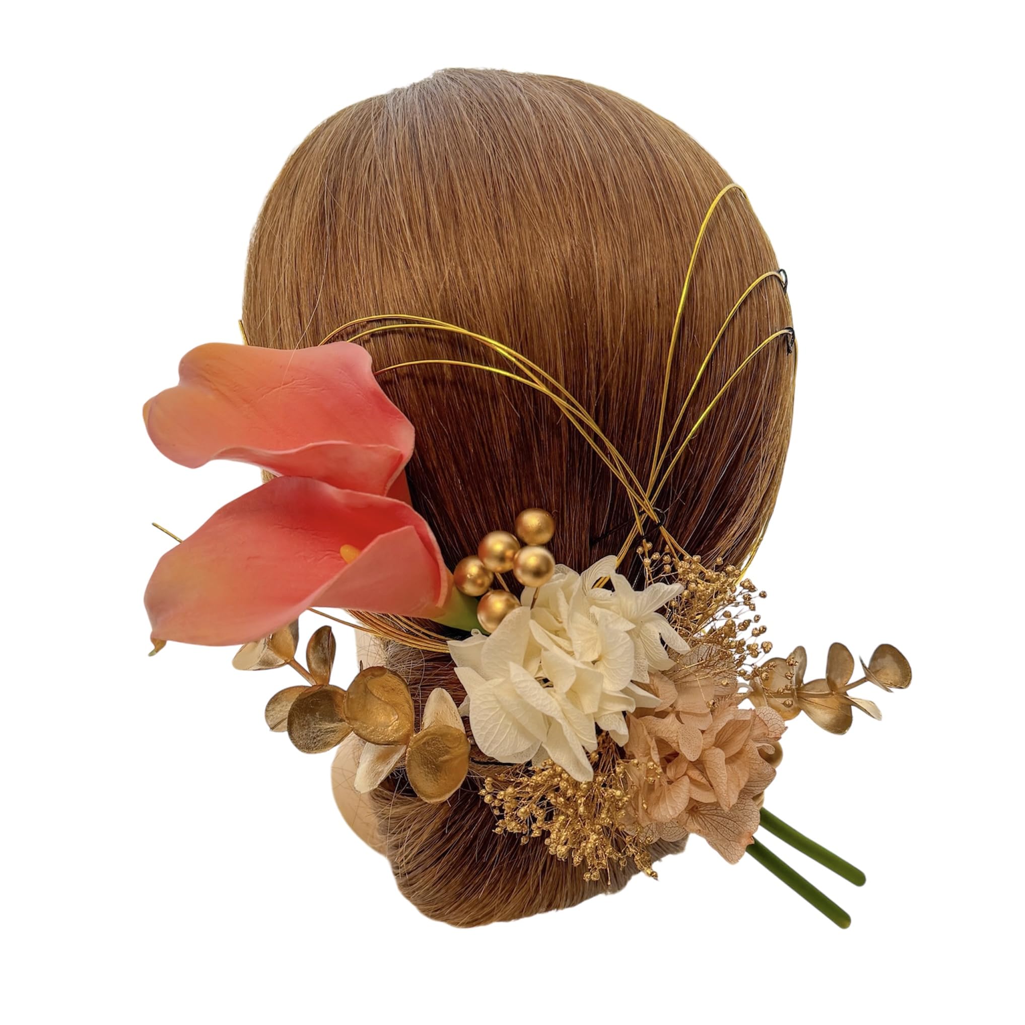 Pink Calla Lily Hair Ornament with Dried Mizuhiki and Gold Perfect for and Perfect for and Perfect for and Shiromuku Hani. Flowers, Leaf, розовый
Pink Calla Lily Hair Ornament with Dried Mizuhiki and Gold Perfect for and Perfect for and Perfect for and Shiromuku Hani. Flowers, Leaf, розовый