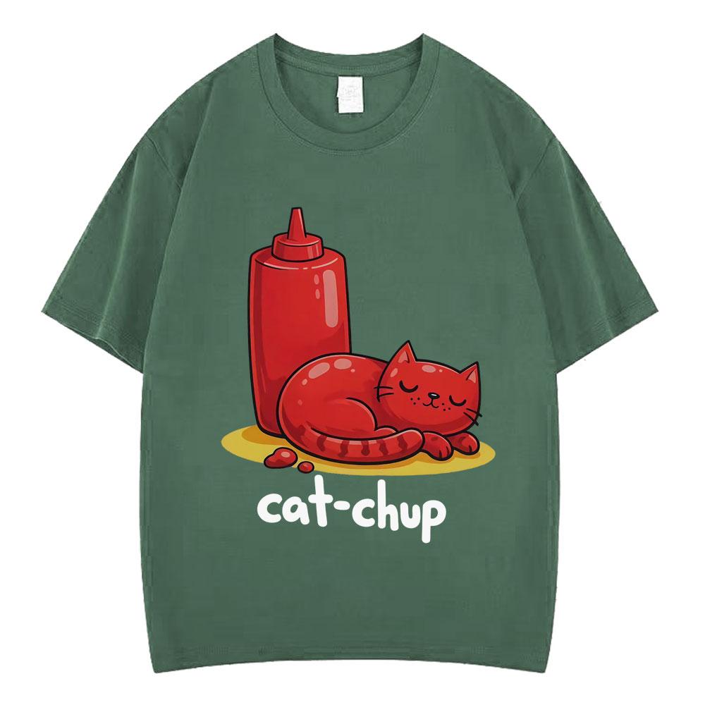Catchup Funny Cat Meme TShirt Unisex Women Fashion Aesthetics Tshirts Summer Shortsleeved 100 Cotton Loose Casual Tshirts 4XL
Catchup Funny Cat Meme TShirt Unisex Women Fashion Aesthetics Tshirts Summer Shortsleeved 100 Cotton Loose Casual Tshirts 4XL