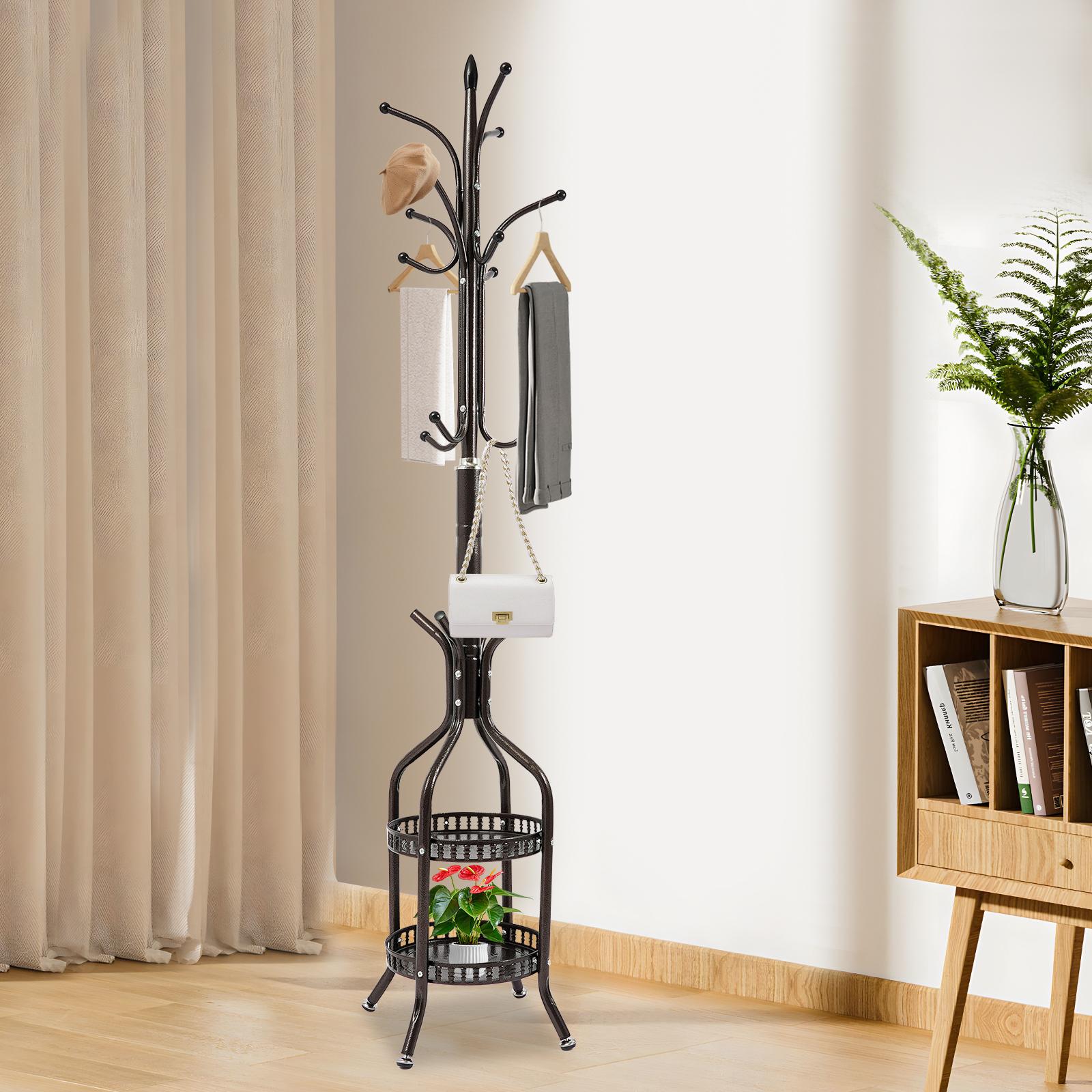 Double Layer Round Coat Rack, Multi-functional Bronze Hanger Stand, Durable Iron Garment Organizer for Entryway & Bedroom бронзовый
Double Layer Round Coat Rack, Multi-functional Bronze Hanger Stand, Durable Iron Garment Organizer for Entryway & Bedroom бронзовый