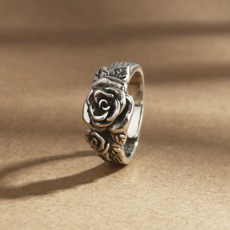 Buyee 925 Sterling Silver Flower Ring Finger Excellent Rose Open Ring for Woman Man Fashion Gray Ethnic Fine Jewelry Circle resizable
Buyee 925 Sterling Silver Flower Ring Finger Excellent Rose Open Ring for Woman Man Fashion Gray Ethnic Fine Jewelry Circle resizable