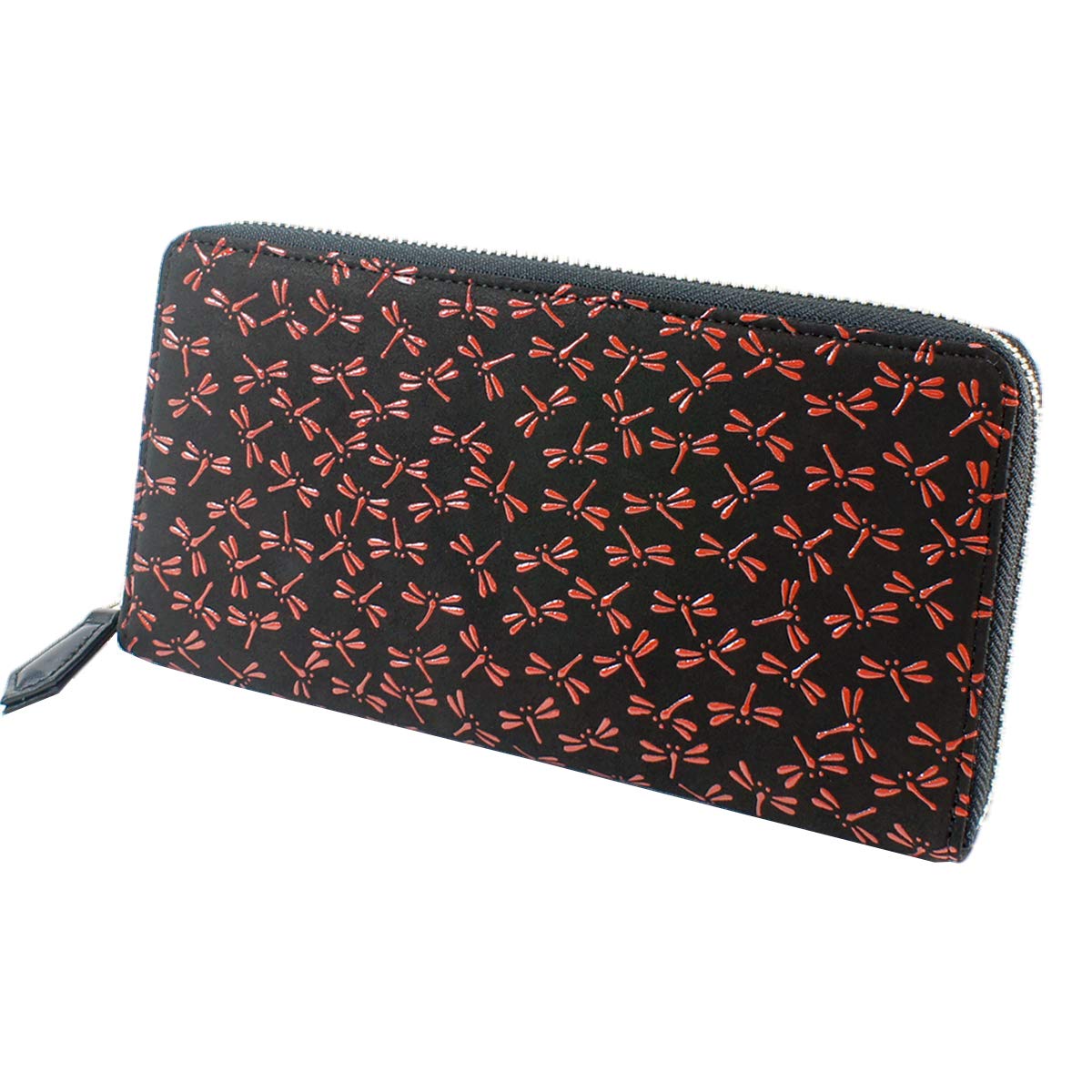 Inden Long Round Deerskin Black with Red Dragonfly Inden-ya Wallet, Wallet, Y-Shaped, Zipper, Leather, Lacquer, Pattern, 2111-21-008
Inden Long Round Deerskin Black with Red Dragonfly Inden-ya Wallet, Wallet, Y-Shaped, Zipper, Leather, Lacquer, Pattern, 2111-21-008