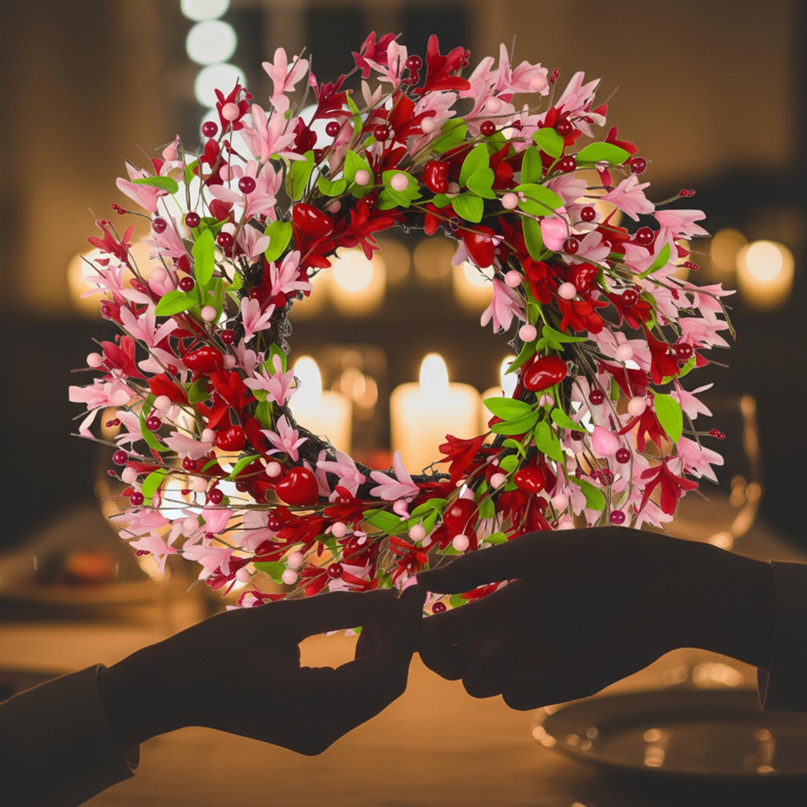 Valentine s Day Wreath, Adorned With Forsythia, Heart,shaped Berries, And Green Leaves, A Perfect Front Door Wreath For Valentine s Day. One Size
Valentine s Day Wreath, Adorned With Forsythia, Heart,shaped Berries, And Green Leaves, A Perfect Front Door Wreath For Valentine s Day. One Size