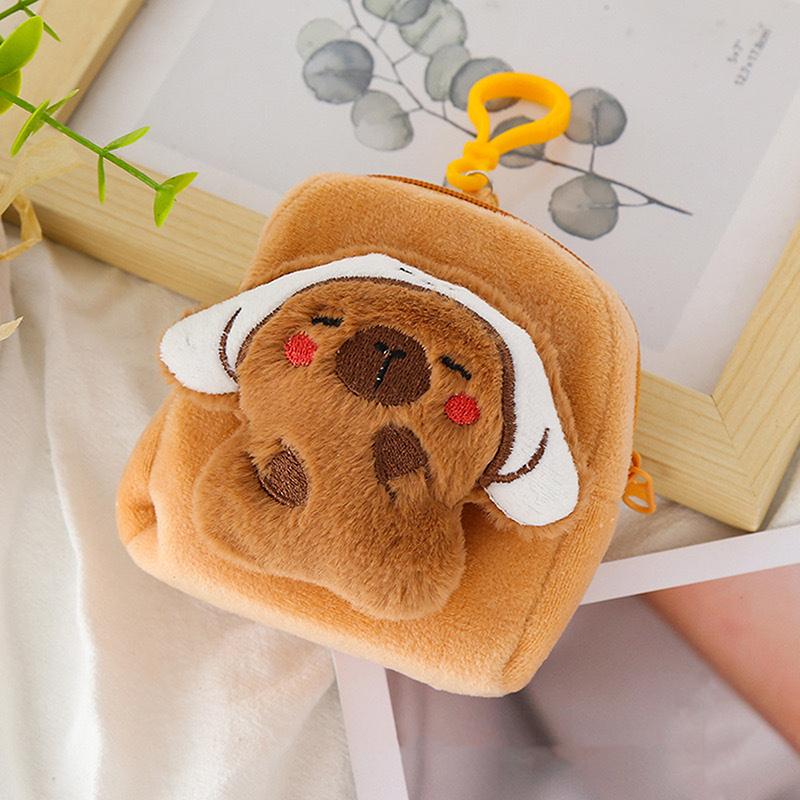 Cartoon Capybara Plush Coin Purse Cute Animal Money Change Pouch Lovely Headphone Mini Storage Bag Keychain Pendant A3
Cartoon Capybara Plush Coin Purse Cute Animal Money Change Pouch Lovely Headphone Mini Storage Bag Keychain Pendant A3