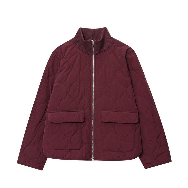 Za Autumn New Women clothes 2025 Western Style Fashion Large Profile Quilting Clip Thin Cotton Outerwear Cotton-padded jacket 1255574 Burgundy L
Za Autumn New Women clothes 2025 Western Style Fashion Large Profile Quilting Clip Thin Cotton Outerwear Cotton-padded jacket 1255574 Burgundy L