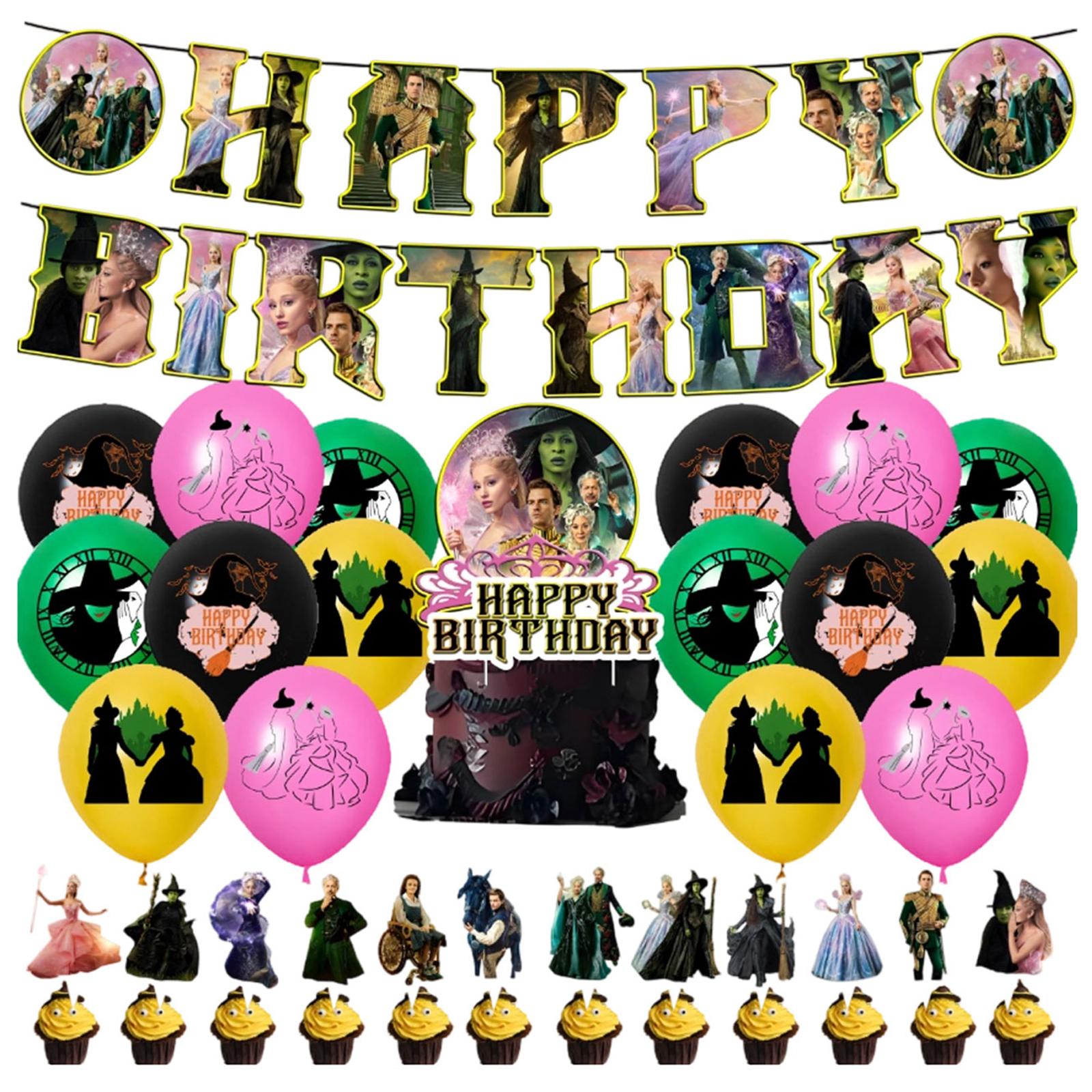 Тематические украшения для вечеринки по случаю дня рождения, день рождения, флаг, воздушные шары, торт One Size