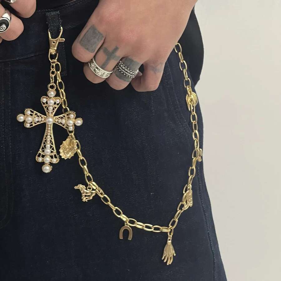 Ingemark Hip Hop Cowboy Hat Boots Cross Pendant Keychains Jeans Pants Wallet Belt Bag Chain for Men Women 2026 Jewelry Gifts New
Ingemark Hip Hop Cowboy Hat Boots Cross Pendant Keychains Jeans Pants Wallet Belt Bag Chain for Men Women 2026 Jewelry Gifts New