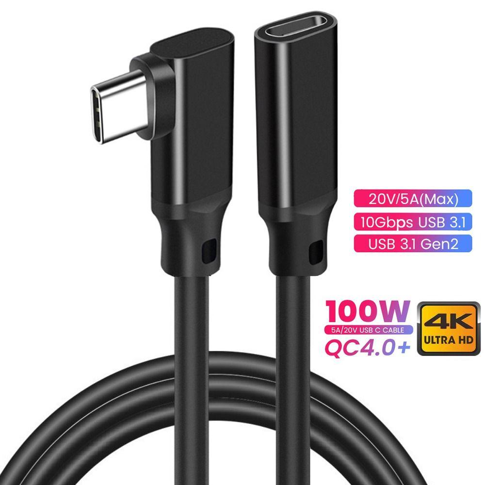 HD 4K 90 градусов папа-мама USB 3.2 Gen 2 10 Гбит/с PD 100 Вт Type-C удлинительный кабель 3m
HD 4K 90 градусов папа-мама USB 3.2 Gen 2 10 Гбит/с PD 100 Вт Type-C удлинительный кабель 3m