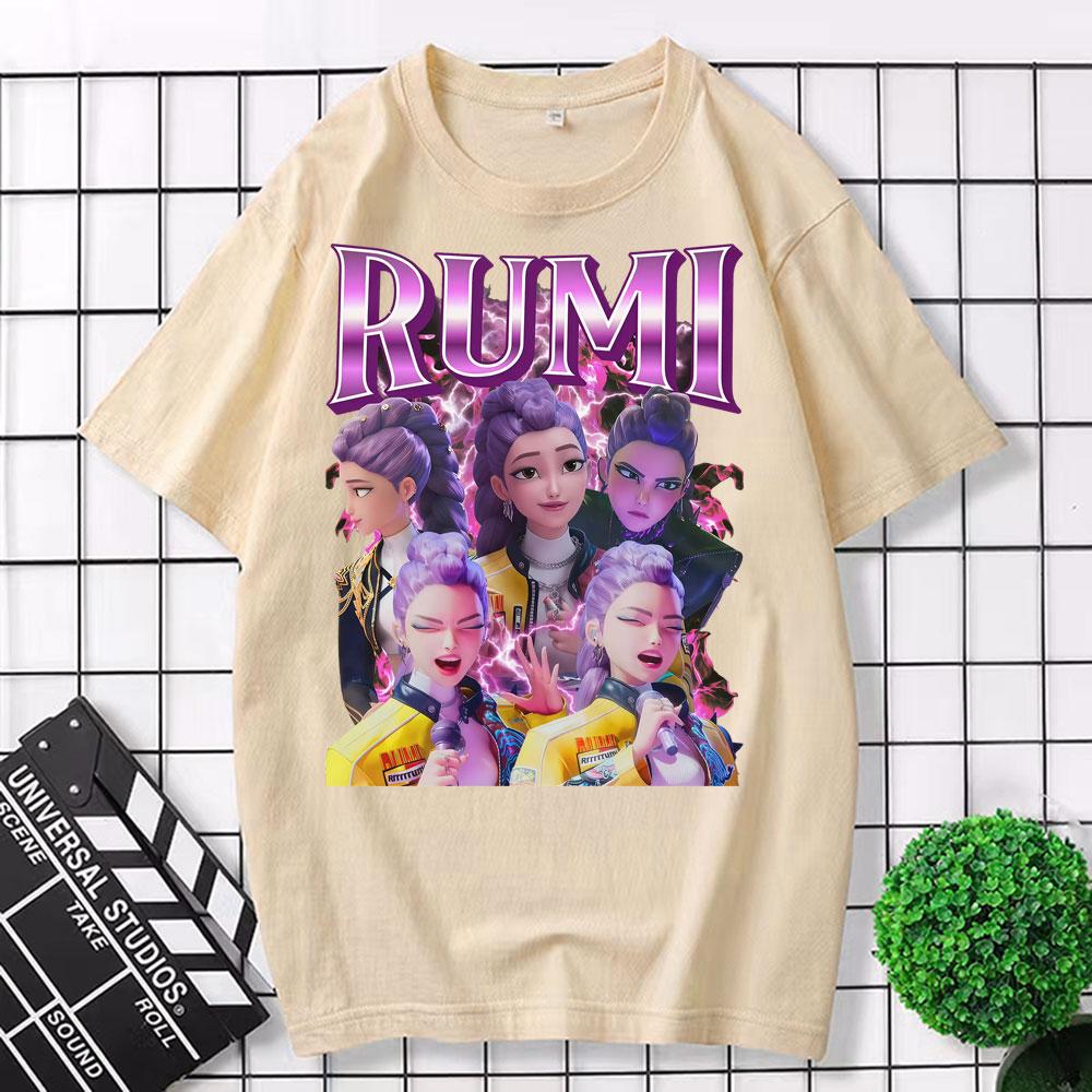 Vintage Rumi K-pop Demon Hunters T Shirt Huntrix Kpop Saja Boys T Shirts Men Women Harajuku High Quality Cotton T-shirt S
Vintage Rumi K-pop Demon Hunters T Shirt Huntrix Kpop Saja Boys T Shirts Men Women Harajuku High Quality Cotton T-shirt S