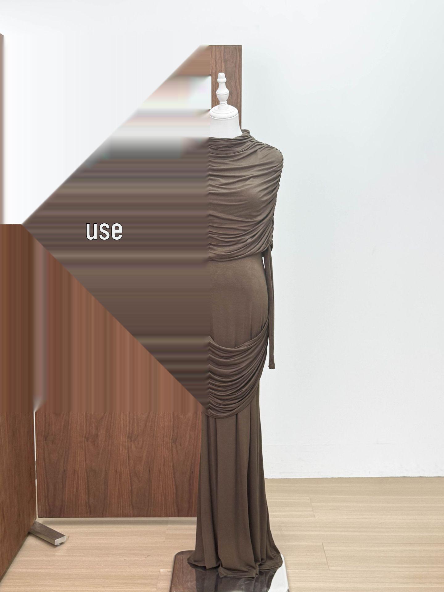 2025AW Modal High Neck Elegant Shawl Two-Piece Long Sleeve Slim Fit Knit Pleated Bodycon Dress. Large
2025AW Modal High Neck Elegant Shawl Two-Piece Long Sleeve Slim Fit Knit Pleated Bodycon Dress. Large