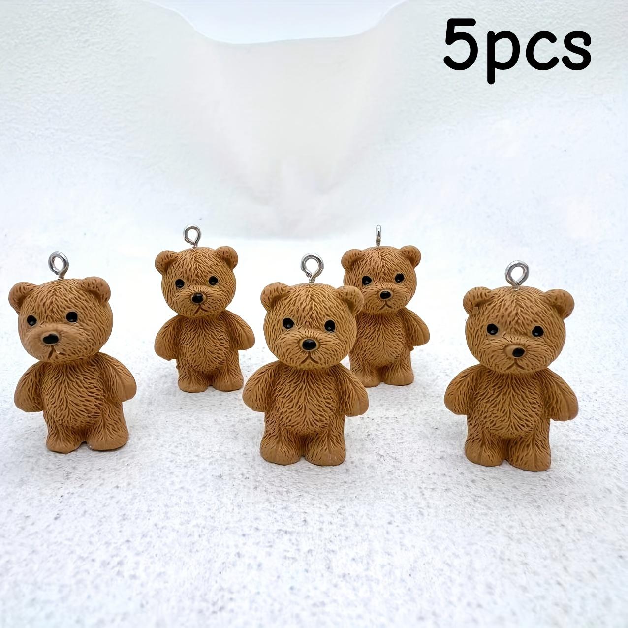 5pcs/10pcs resin 3D 3D teddy bear pendant, suitable for DIY jewelry making, perfect for earrings, necklaces, bags
5pcs/10pcs resin 3D 3D teddy bear pendant, suitable for DIY jewelry making, perfect for earrings, necklaces, bags
