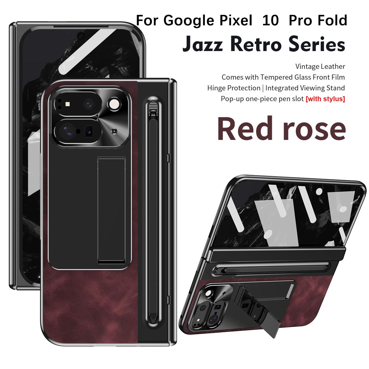 Case For Google Pixel 10 Pro Fold Vintage Fineer Leather Protective Film One-piece stand Spring-loaded pen slot Stylus Cover PU Leather&Google Pixel 10 Pro Fold
Case For Google Pixel 10 Pro Fold Vintage Fineer Leather Protective Film One-piece stand Spring-loaded pen slot Stylus Cover PU Leather&Google Pixel 10 Pro Fold