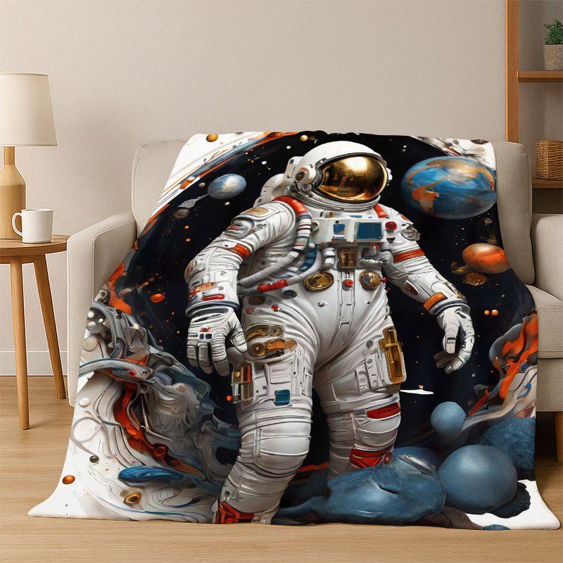 Cartoon Astronaut Universe Spaceman Outer Space Flannel Blanket Soft Warm Throw Blanket for Bedroom Living Room Bed Travel kids 75x90cm
Cartoon Astronaut Universe Spaceman Outer Space Flannel Blanket Soft Warm Throw Blanket for Bedroom Living Room Bed Travel kids 75x90cm