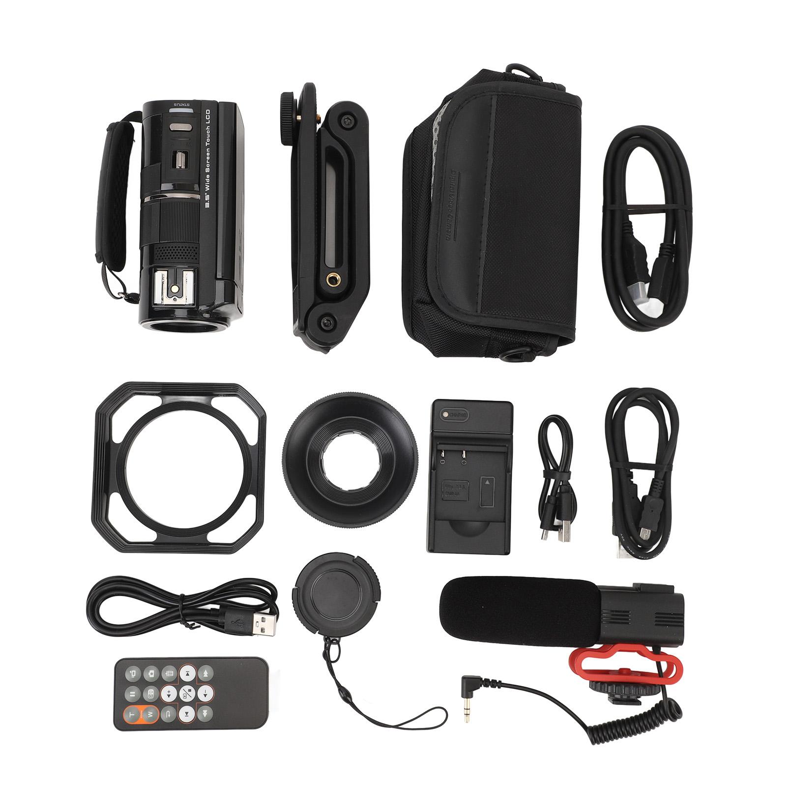 Digital Camcorder 30X Zoom 4K 30FPS 270 Degree Rotating 3.5inch IPS Touchscreen Anti Shake Night
Digital Camcorder 30X Zoom 4K 30FPS 270 Degree Rotating 3.5inch IPS Touchscreen Anti Shake Night