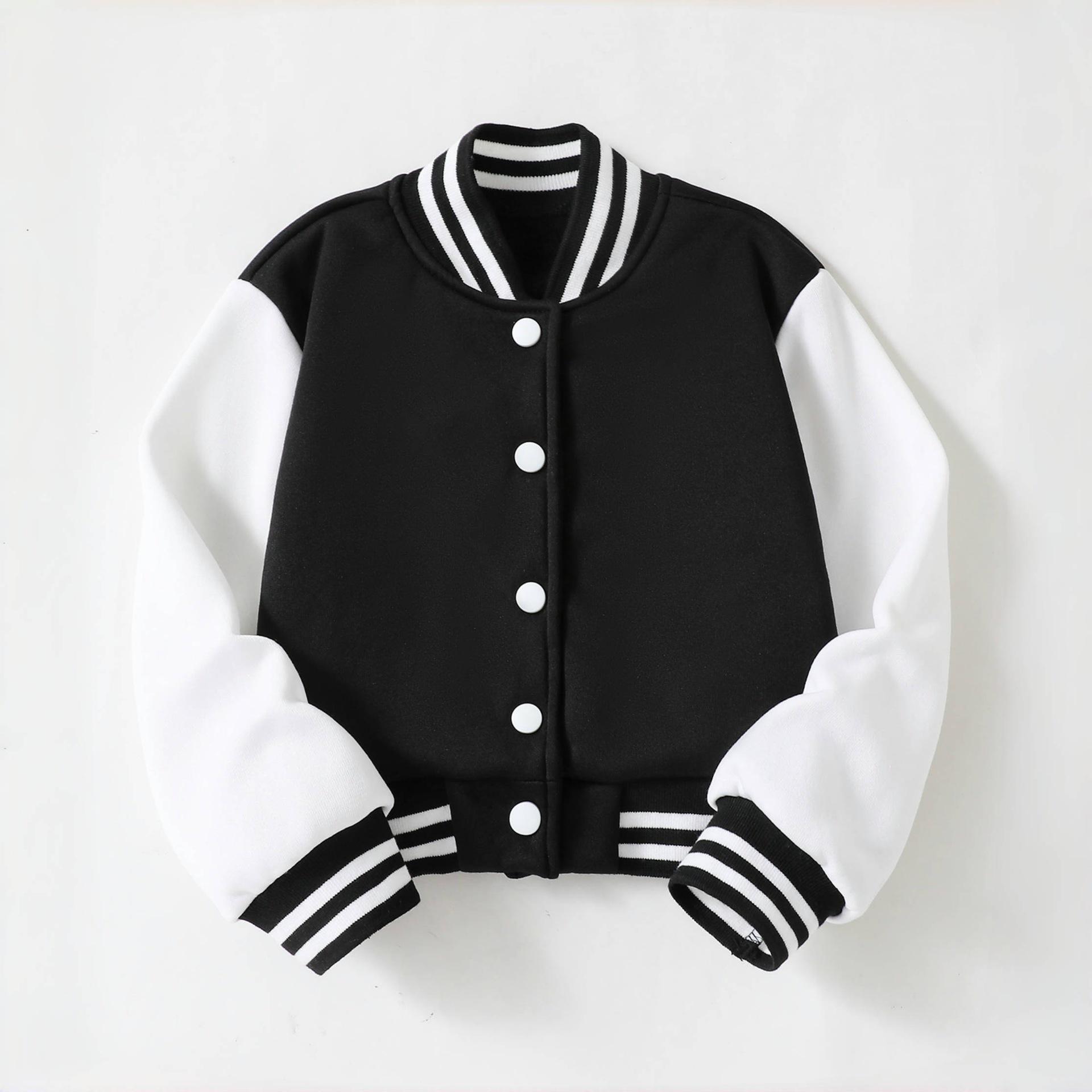 Girls Casual College-style Knitted Pullover Baseball Jacket Spring-Autumn Children s Fashion Baseball Jacket 11-12Y чорний
Girls Casual College-style Knitted Pullover Baseball Jacket Spring-Autumn Children s Fashion Baseball Jacket 11-12Y чорний